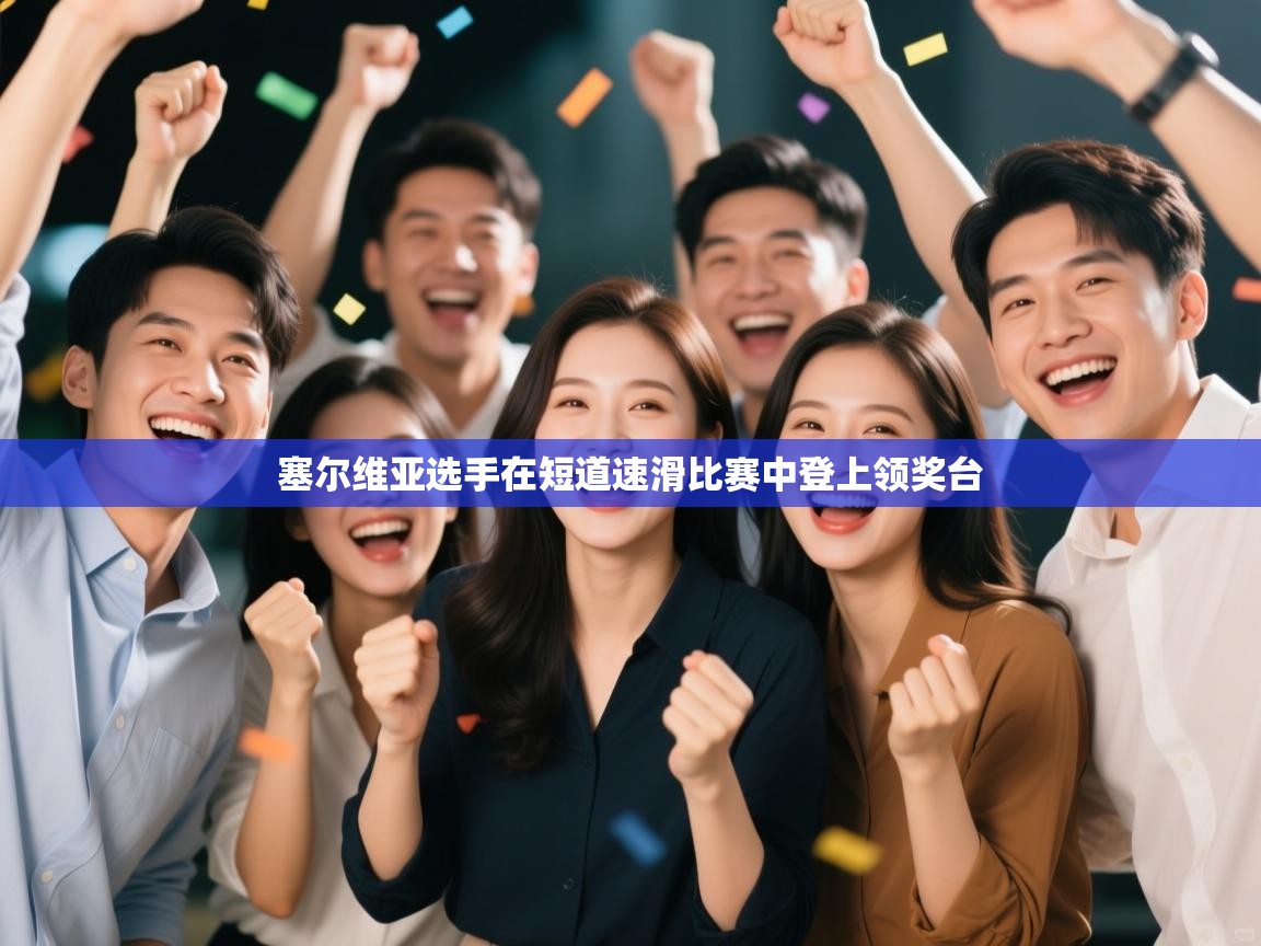 塞尔维亚选手在短道速滑比赛中登上领奖台